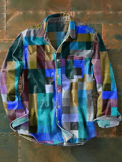 Quinn | Unisex Regenbogenfarbiges Shirt