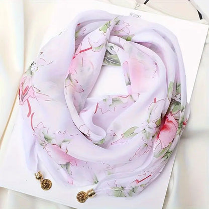 Casual Sjaal Met Bloemenprint