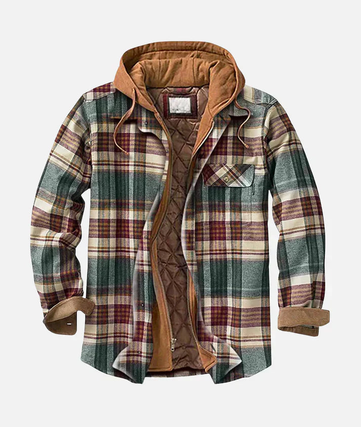 THOMAS - Urbaner Karomuster-Patchwork-Jacke