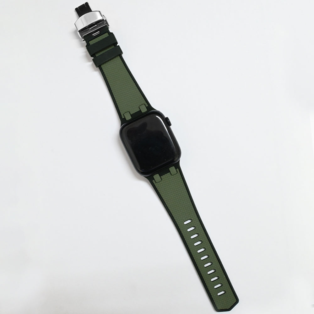 Tactische siliconen Apple Watch-band