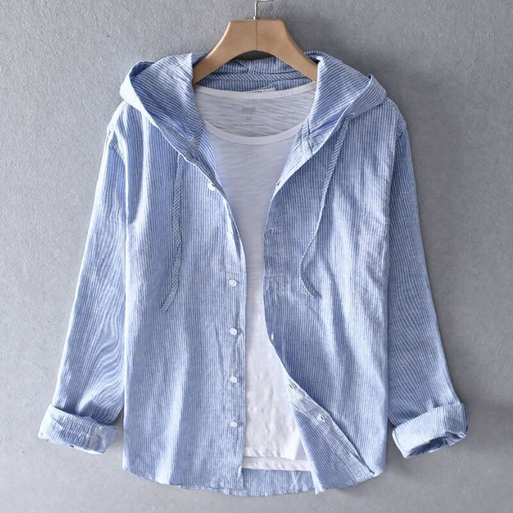 Ibiza-Kapuzenjacke mit Knopfleiste