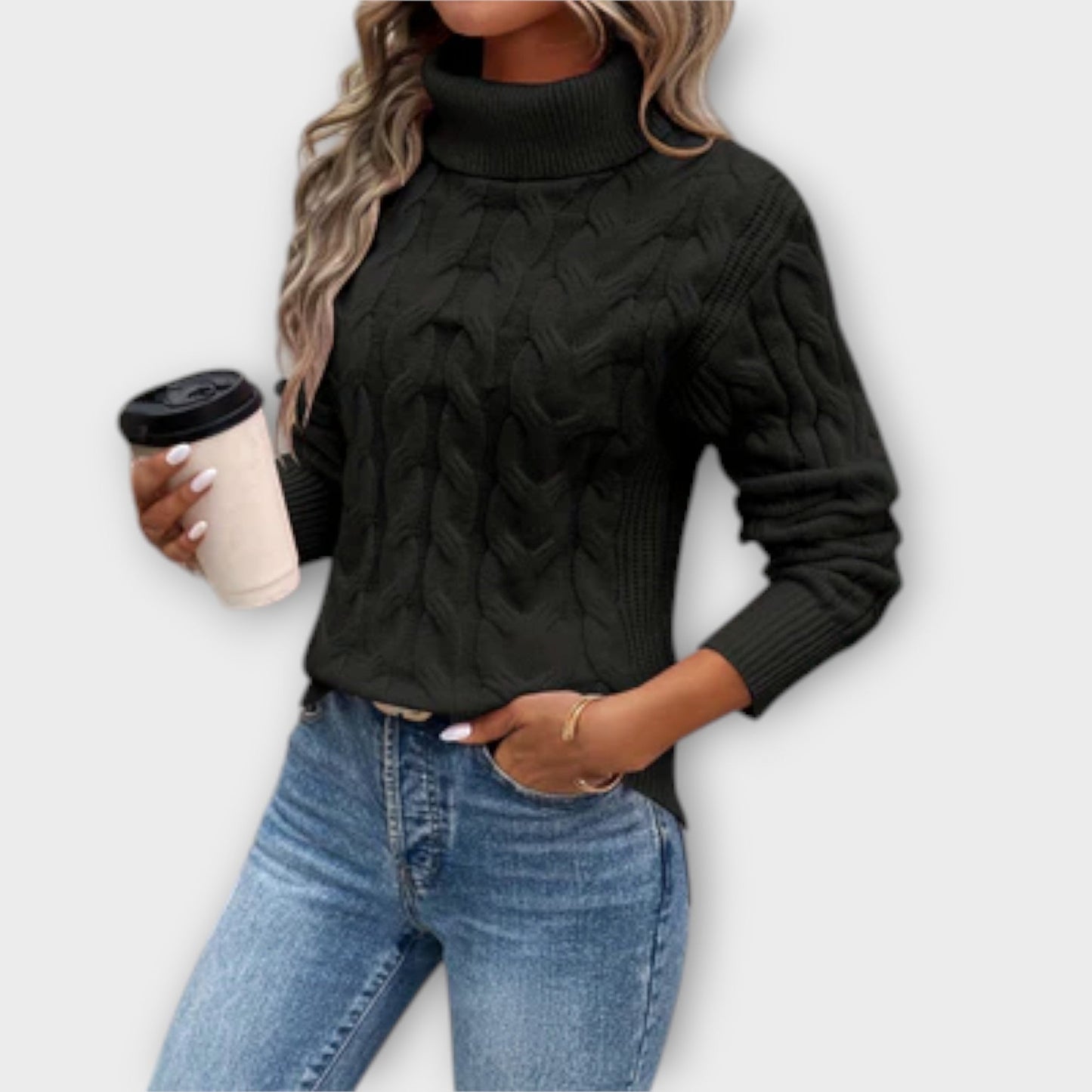 Amélie – Eleganter Rollkragenpullover