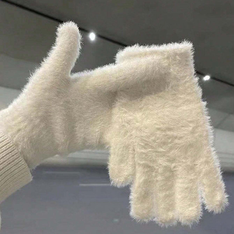 Warme effen handschoenen