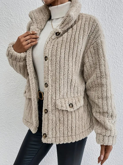 NOVA™ | Wendbarer Samtknopf-Cardigan