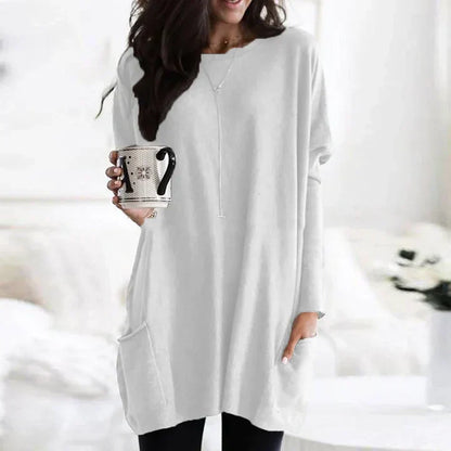 ELLE | Shirt dress met lange mouwen en zakken