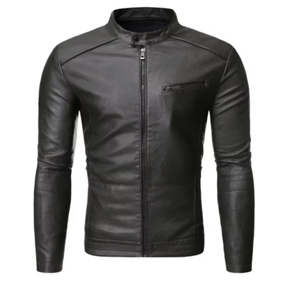 Elegante lederen jas