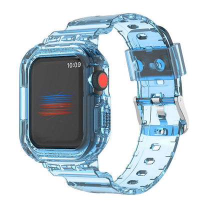 Luxe transparante band voor Apple Watch serie 41/45/49 mm
