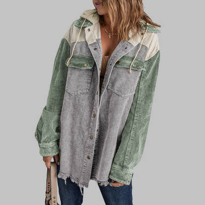 DABRINA™ – Klassische Kapuzenjacke mit Knopfleiste und langen Ärmeln