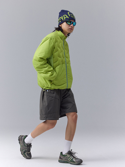 DryBench – Unisex Outdoor-Daunenjacke mit Kontrastkragen