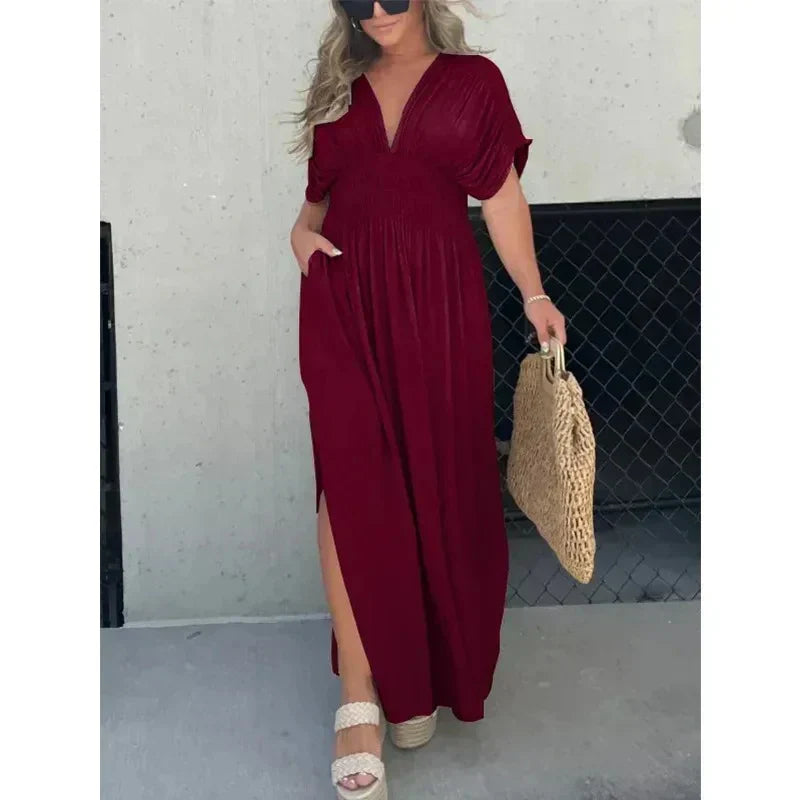 Tara | Maxikleid mit V-Ausschnitt