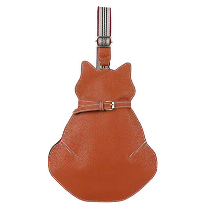 Linda - Unieke lederen tas voor katten