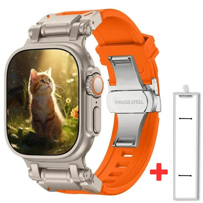 TitaniumBuckle™️ Silikon Apple Watch Armband