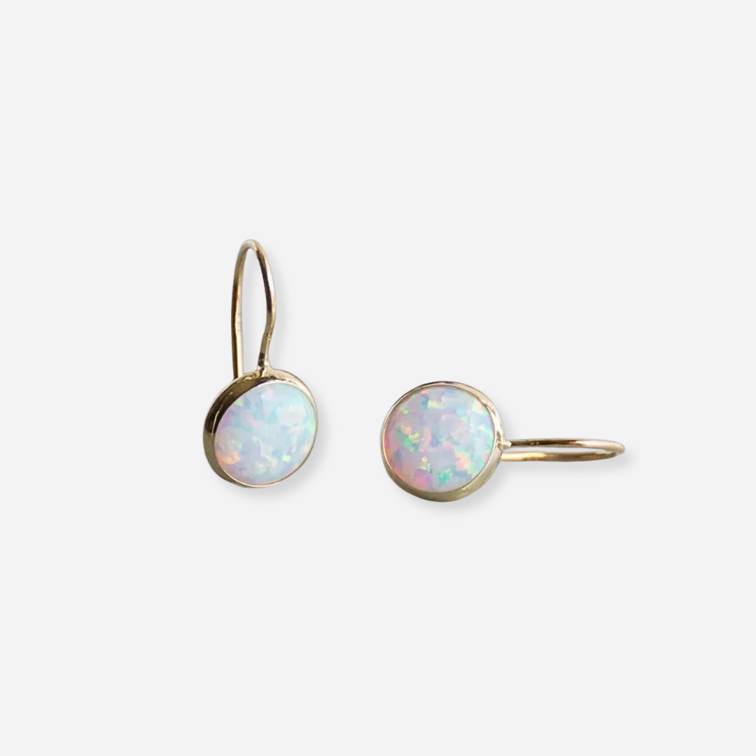 Luna™ | Goldene Ohrringe mit Opal