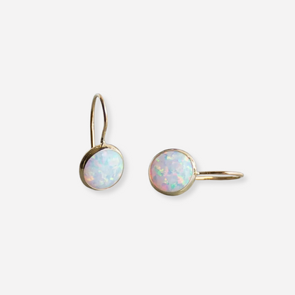 Luna™ | Goldene Ohrringe mit Opal