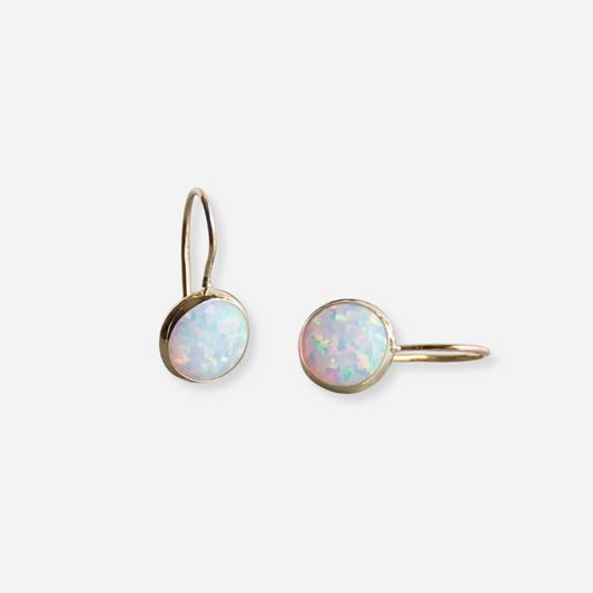 Luna™ | Goldene Ohrringe mit Opal