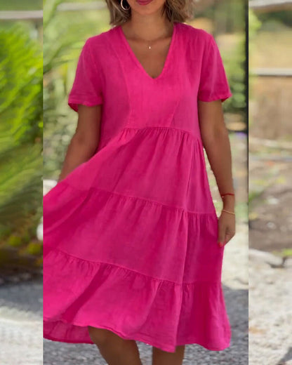 Susan - V-Ausschnitt Kleid