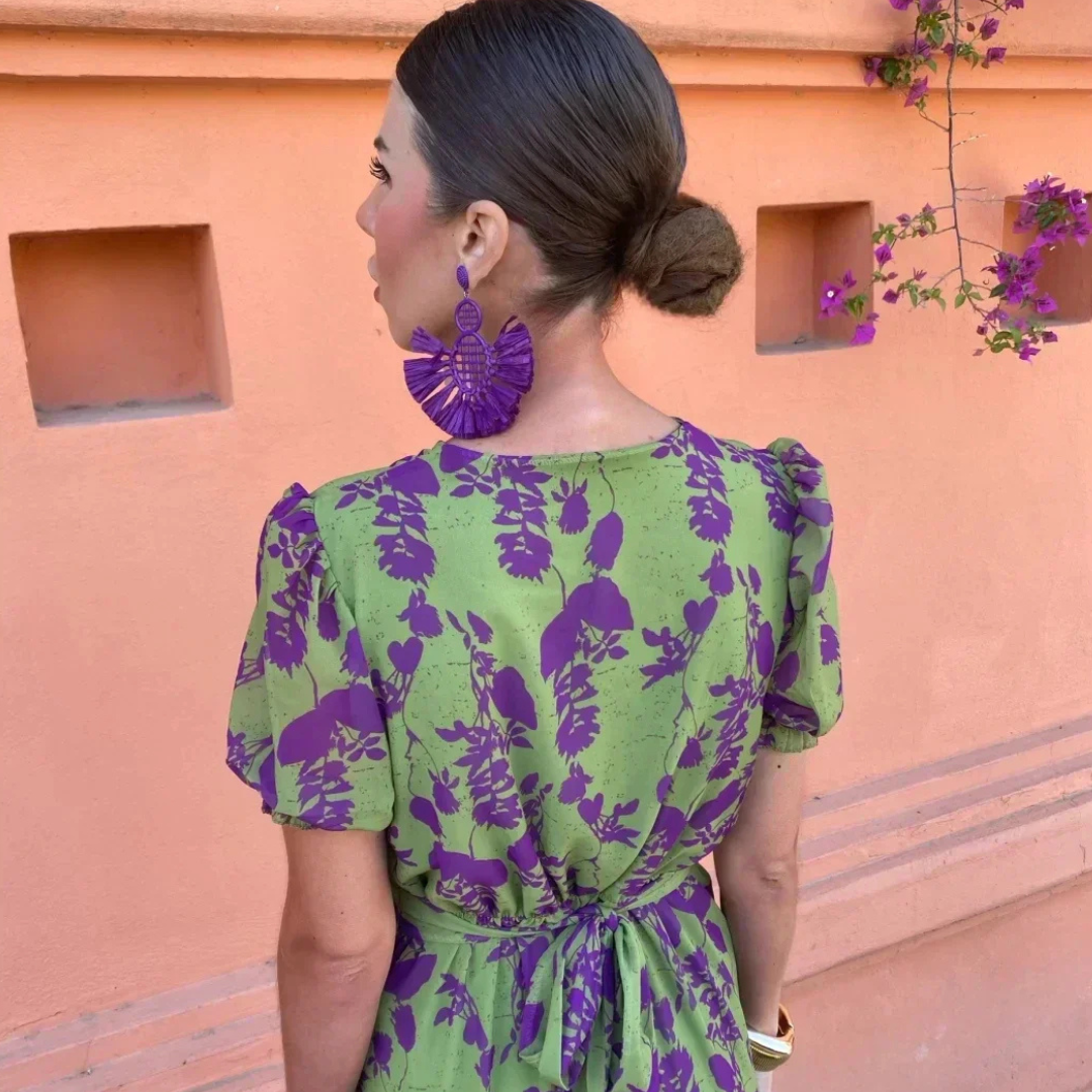 Wendy™ – Elegant Midi Dress in Soft Tencel Blend