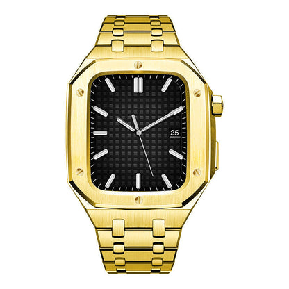 Luxe metalen horlogeband voor Apple Watch Series 44/45 mm