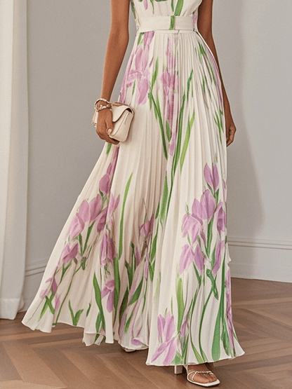 Liviana | Geplooide maxi-jurk