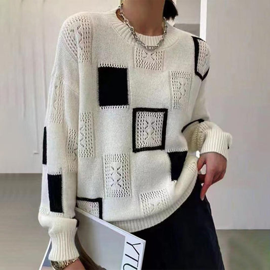 Clarisse™ - Lockerer Pullover mit geometrischem Muster