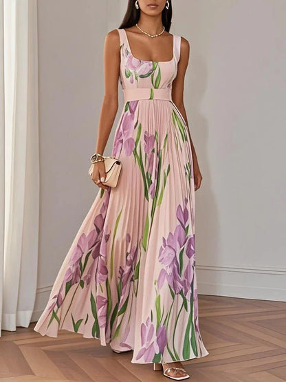 Liviana | Geplooide maxi-jurk