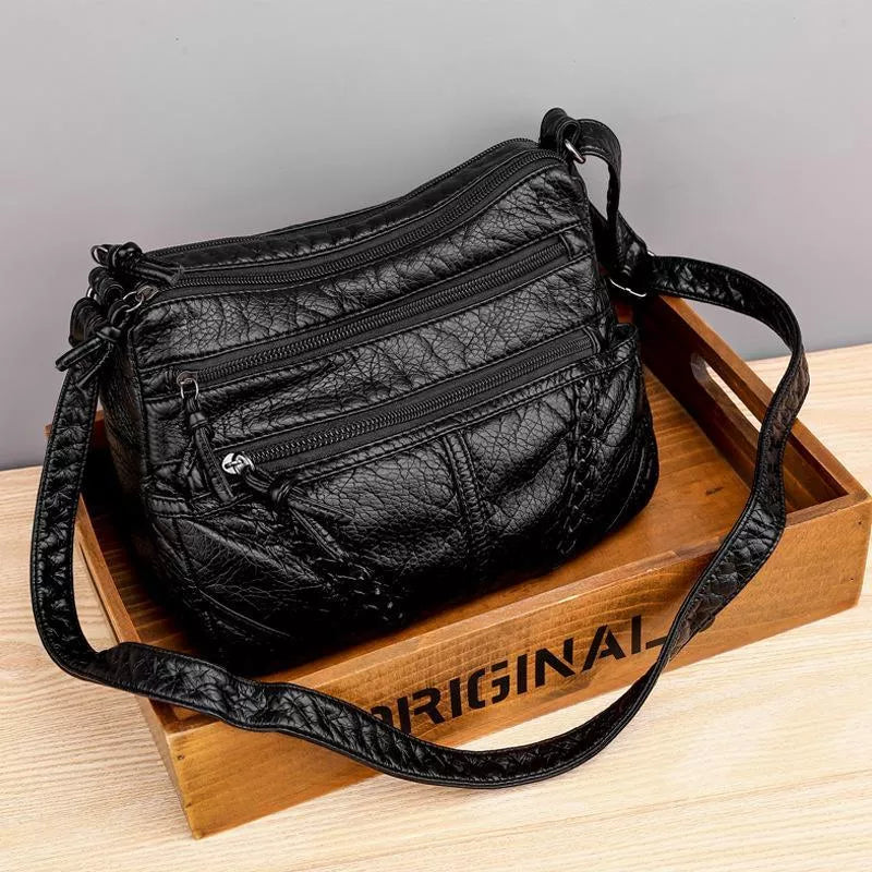 Lea™ – Elegante Zachte Leren Handtas