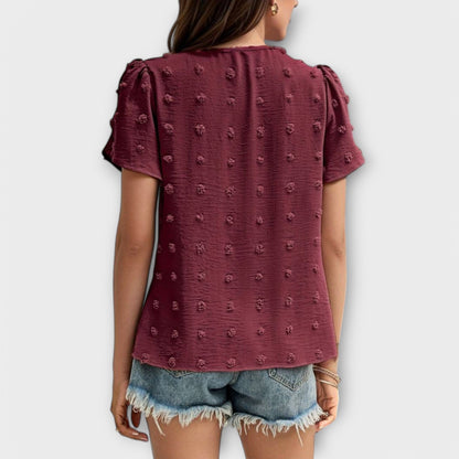 Die Perfekte Polka-Dot-Bluse