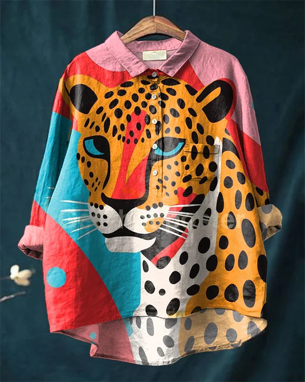Simba | Luipaard Kunst T-shirt