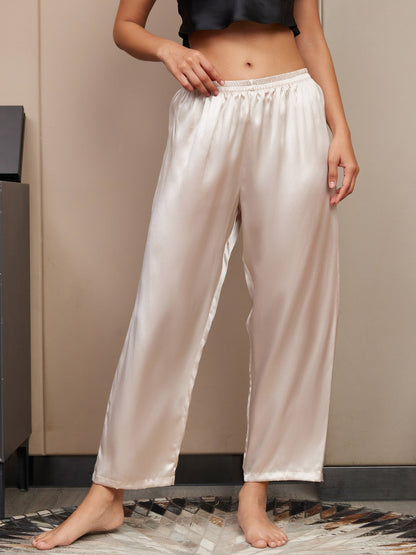 Pantalons De Nuit Pour Femmes Pure Soie Classique
