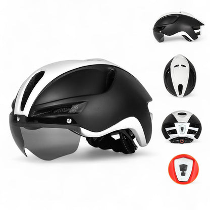 EASTINEAR Fietshelm met LED & Vizier | Aerodynamisch, CE-gecertificeerd