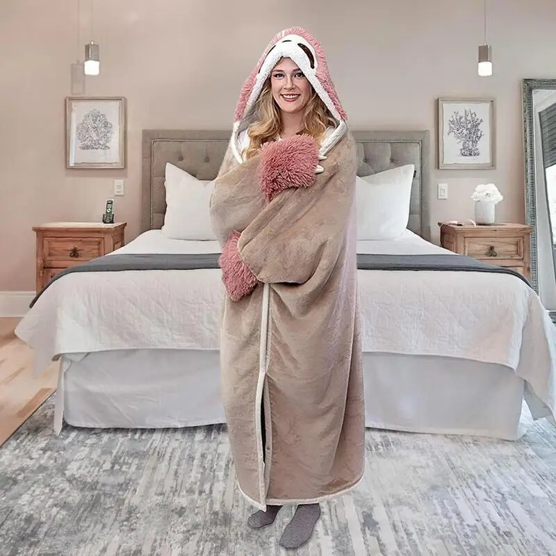 SnuggleBuddy Sherpa Hoodiedeken
