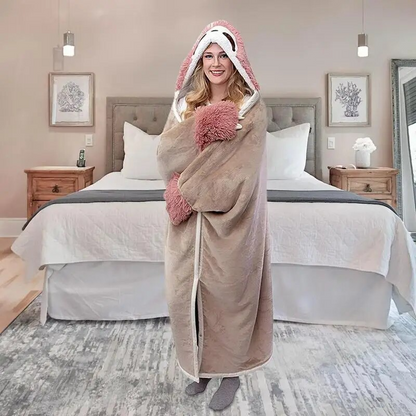 SnuggleBuddy Sherpa Hoodiedeken