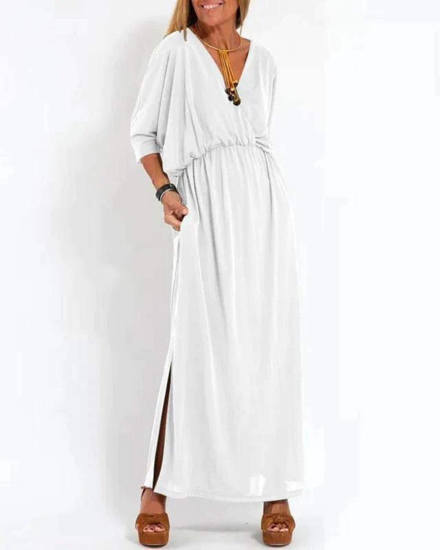 Leni™ – Vintage-geïnspireerde luchtige maxi-jurk