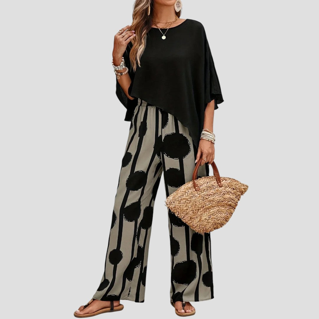 ELISKA | DAMESSET MET ASYMMETRISCHE TOP