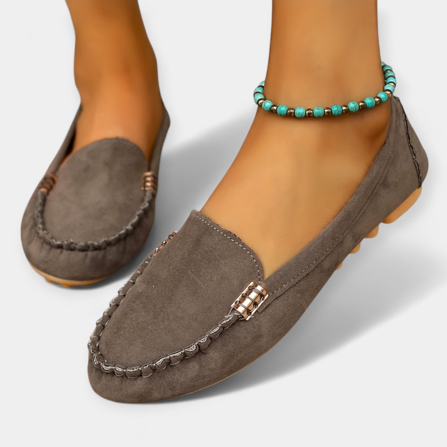 Loafers met metalen detail