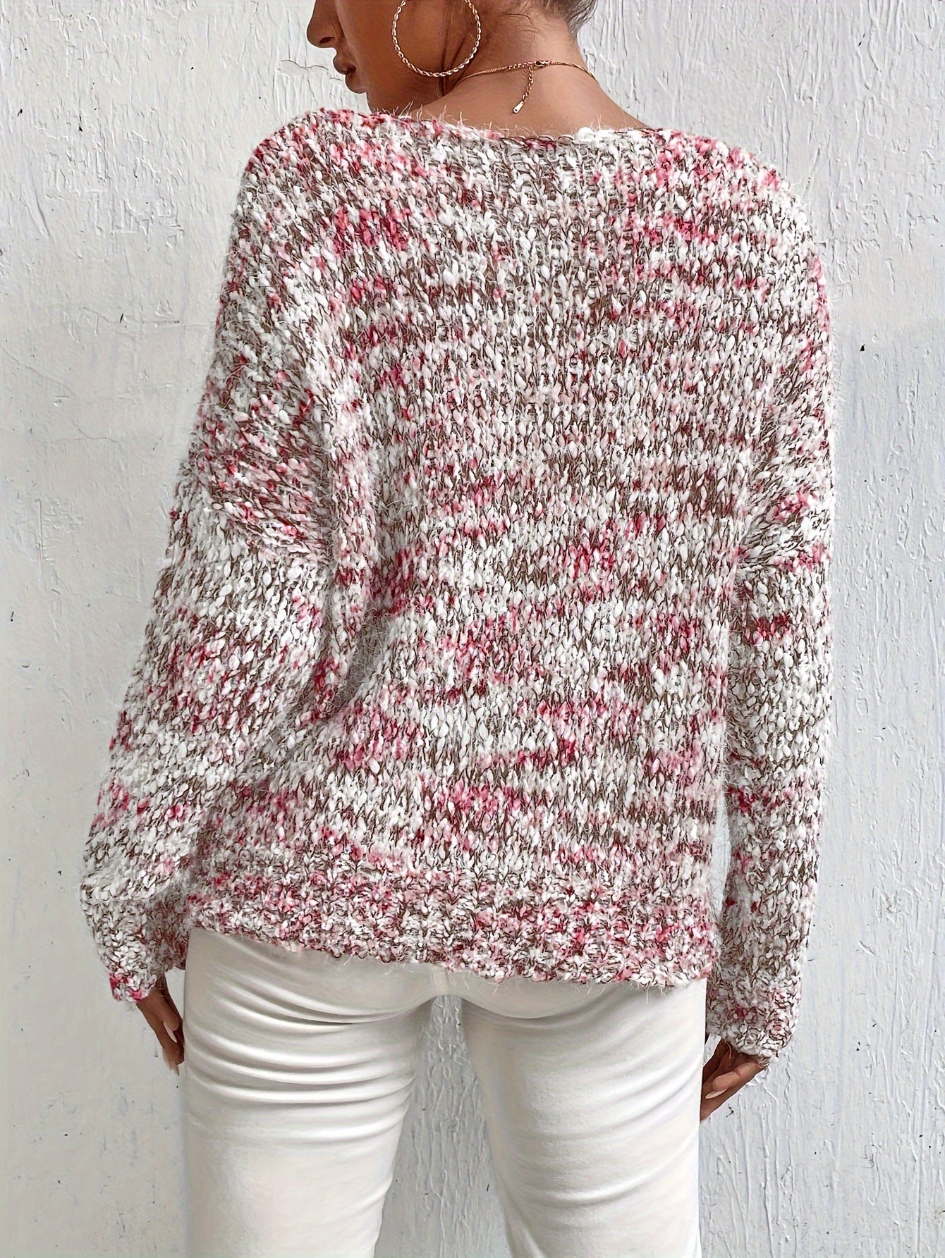 Chryselda – Lässiger Langarm Strickpullover