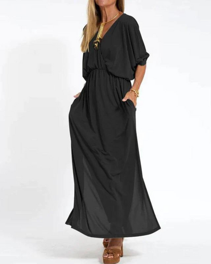 Leni™ – Vintage-geïnspireerde luchtige maxi-jurk