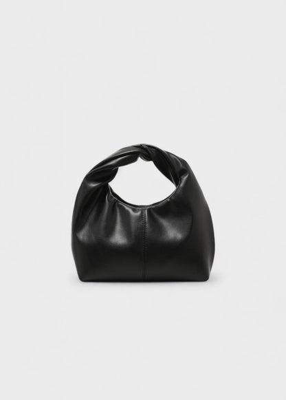 Dames hobo tas met rond handvat van synthetisch leer, modern design - Lila
