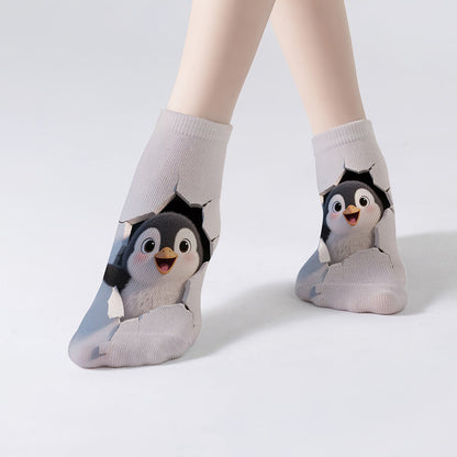 Casual Sokken Met Dierenprint