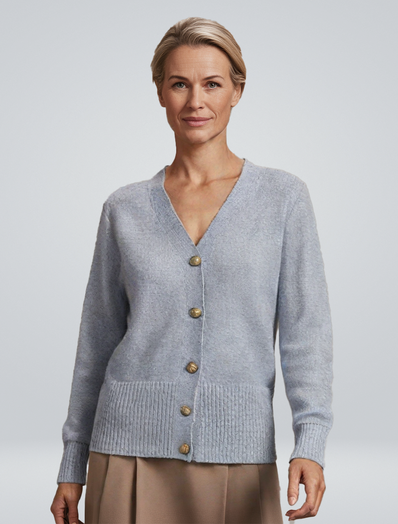 Géraldine | Vest met hartvormige knopen