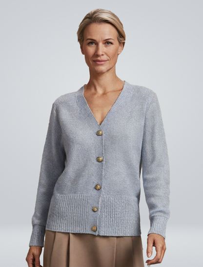 Géraldine | Vest met hartvormige knopen