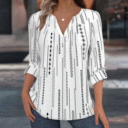 【Manches Longues】Blouse Décontractée Vintage