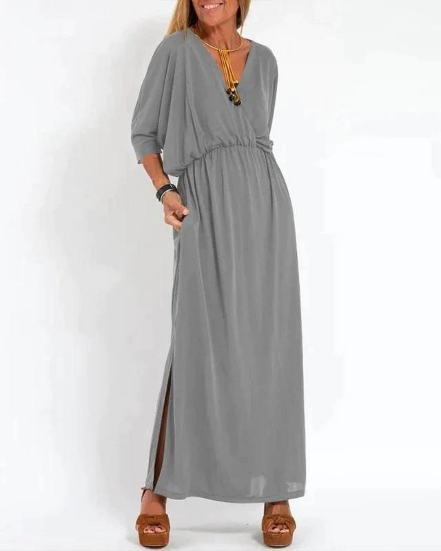 Leni™ – Vintage-geïnspireerde luchtige maxi-jurk