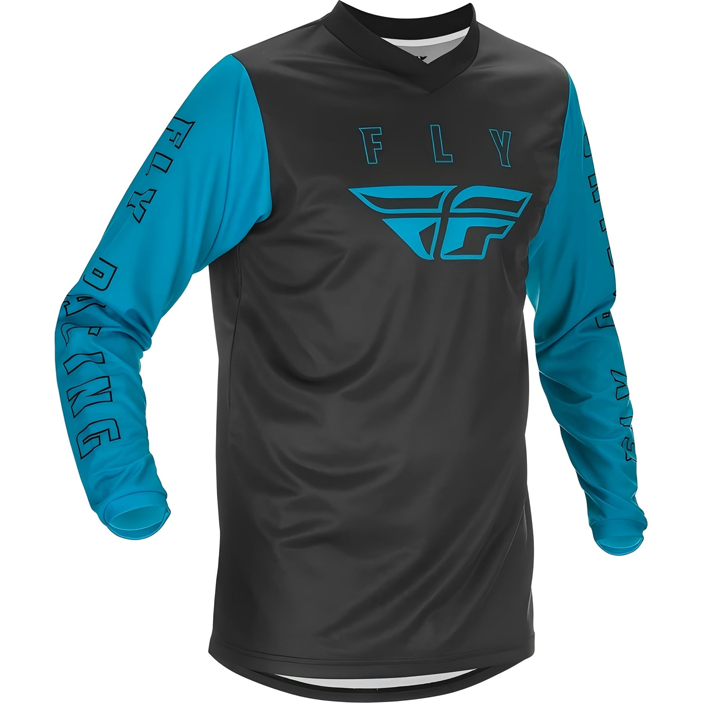 FLY RACING Herren Langarm V-Neck T-Shirt