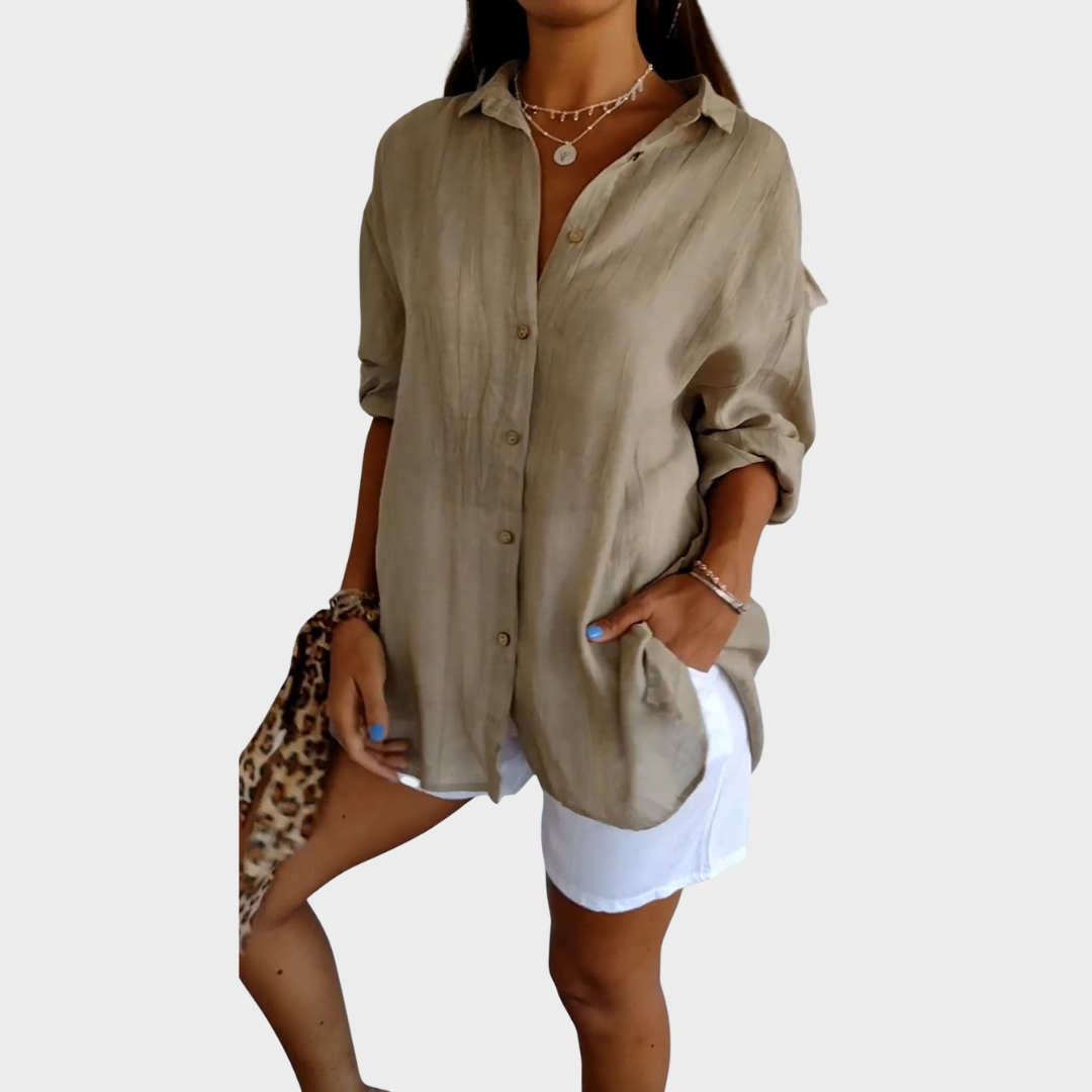 SIGRID – BLOUSE MET KNOPEN