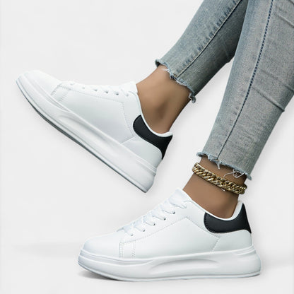 Leren sneakers wit