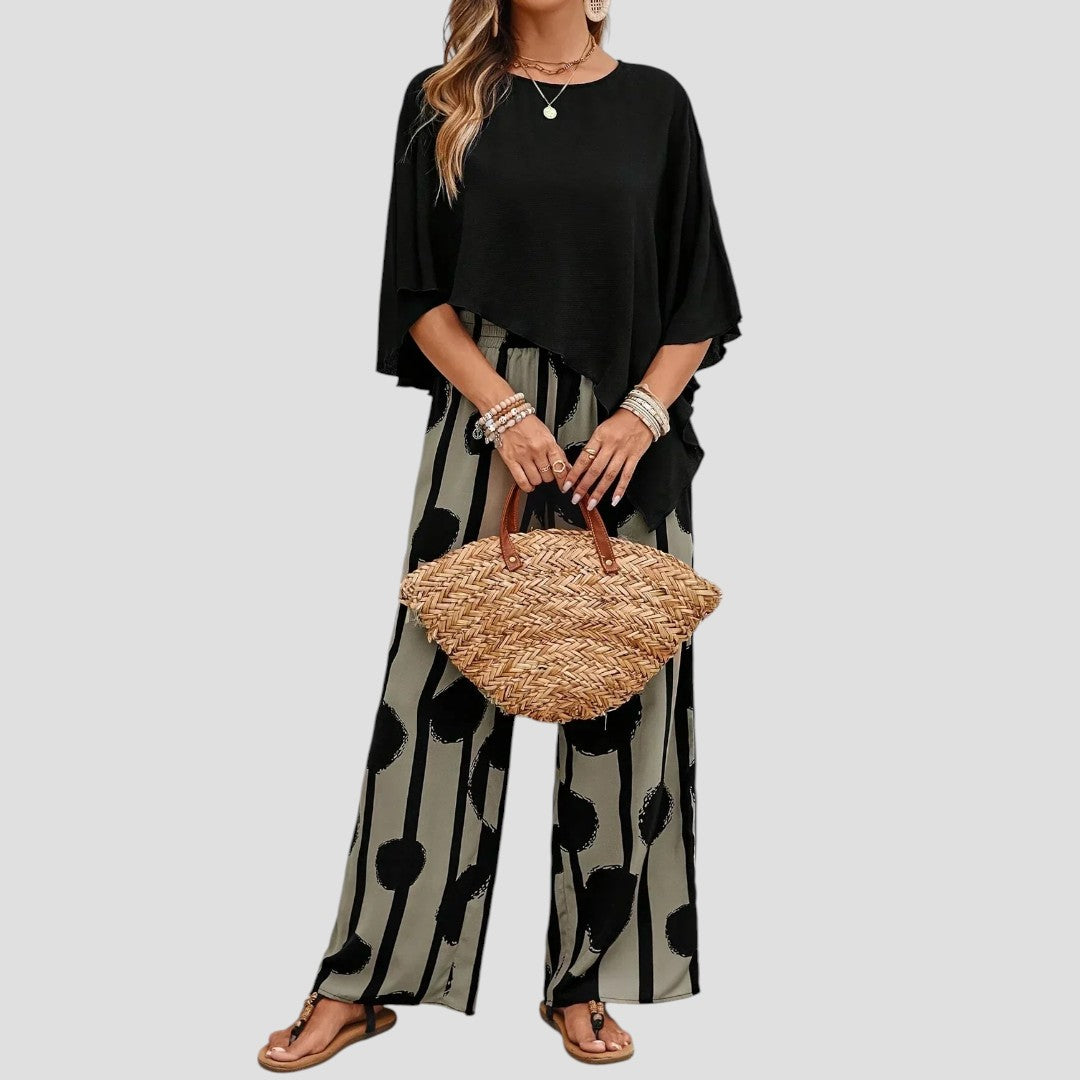 ELISKA | DAMESSET MET ASYMMETRISCHE TOP