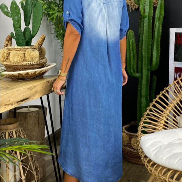 Allison™ – Relaxte V-Hals Zomer Tuniekjurk
