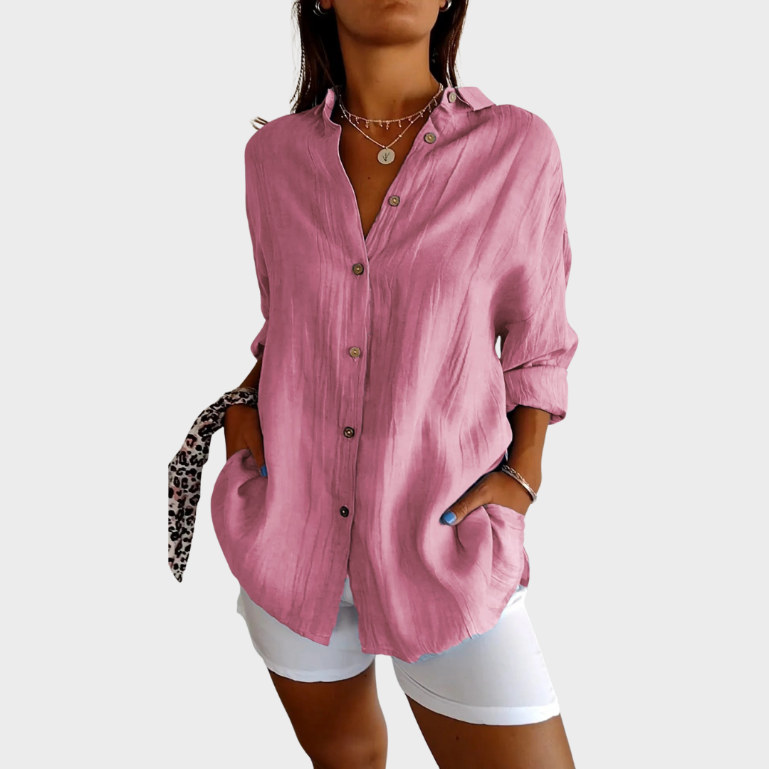 SIGRID – BLOUSE MET KNOPEN
