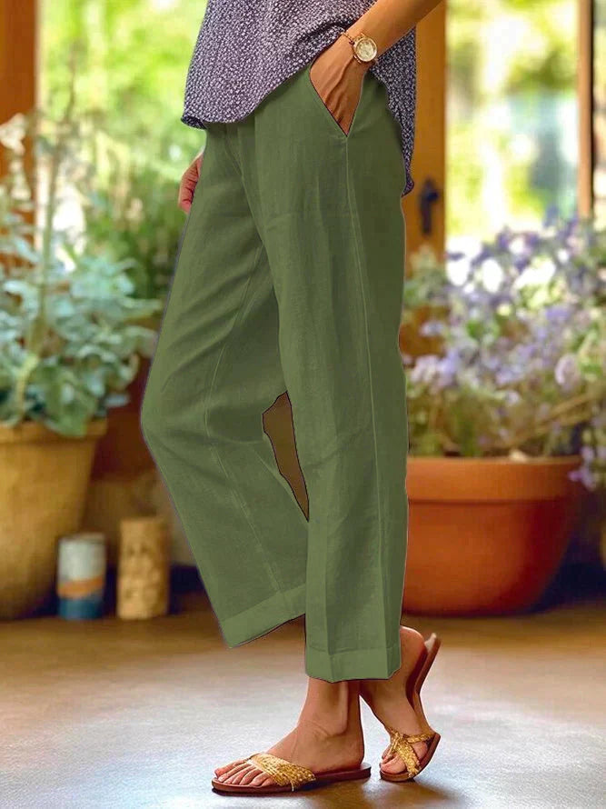 Oona - Dames Linnen Zomerbroek